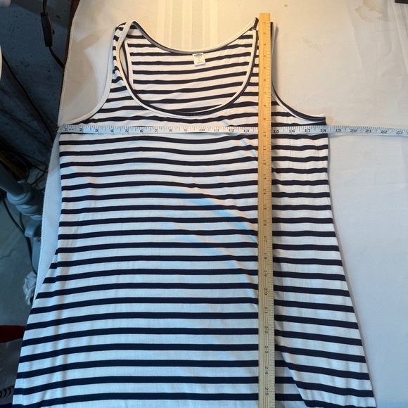 Old Navy Black White Sleeveless Sheath Maxi Dress stretchy size large tropical - Picture 6 of 9
